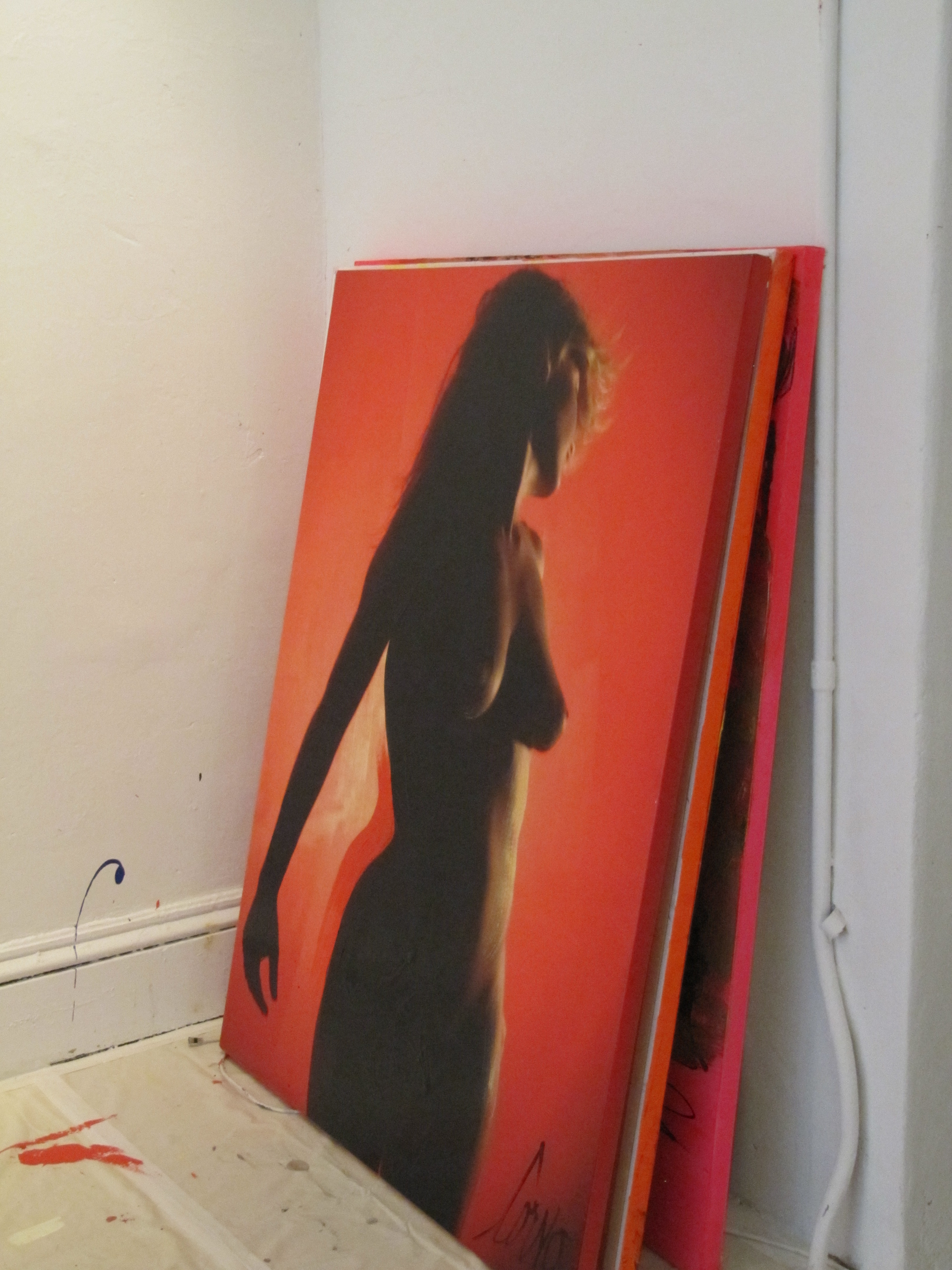 Artist Corno Soho NYC Painting Woman 